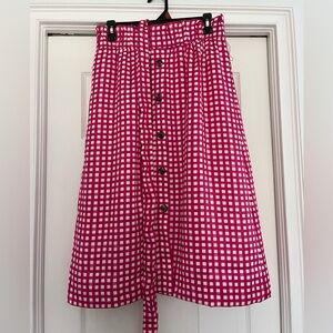 Ann Taylor skirt with belt adorable pattern